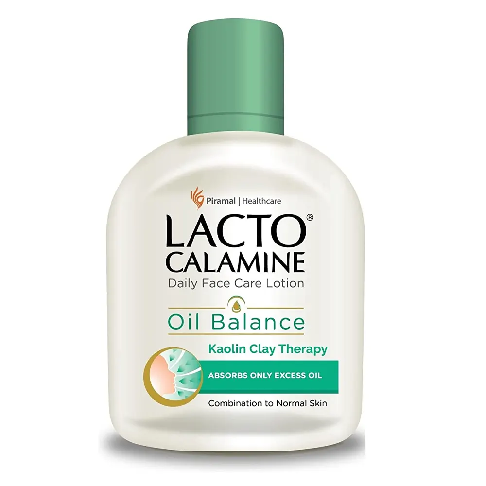 Piramal Lacto Calamine Daily Face Care Lotion Oil Balance Kaolin Clay Therapr 120 Ml