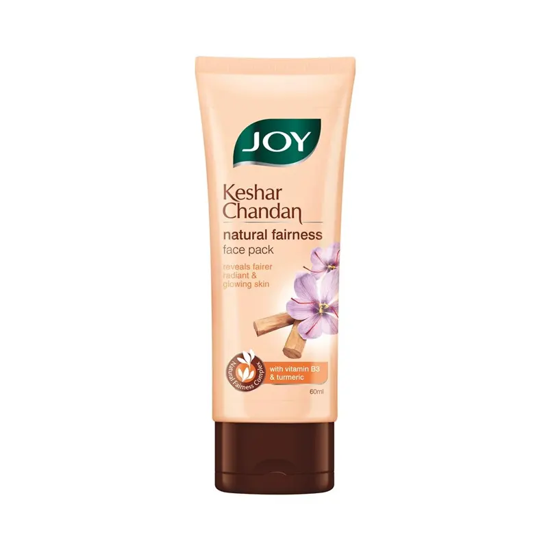 Joy Kesar Chandan Natural Glow Face Pack Reveals Radiant And Glowing Skin 60Ml