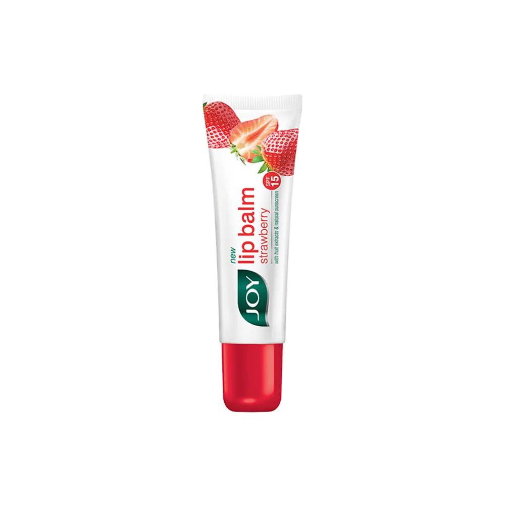 Joy New Lip Balm Straberry Spf 15With Fruit Extrats & Natural Sunscreen 10G