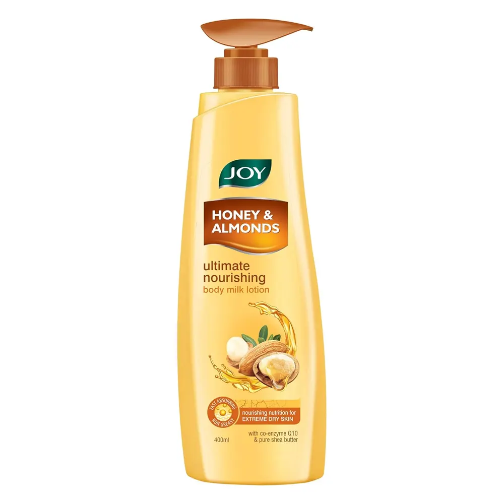 Joy Honey And Almonds Ultimate Nourishing Body Milk Lotion With Co-Enzyme Q10 & Pure Shea Butter 400Ml