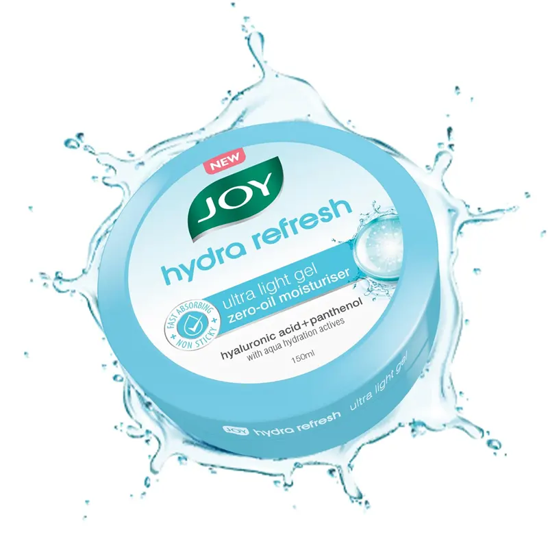 Joy Hydra Reftresh Ultra Gel Zero-Oil Moisturiser Hyaluronic Acid + Panthenol With Aqua Hydration Actives 25Ml