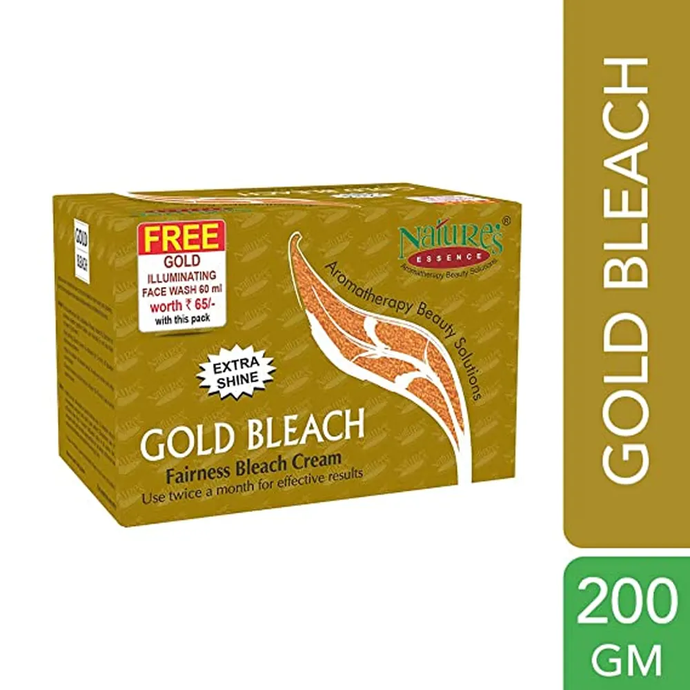 Nature'S Essence Aromatherapy Beauty Solutions Gold Bleach Fairness Bleach Cream 200G + 60Ml