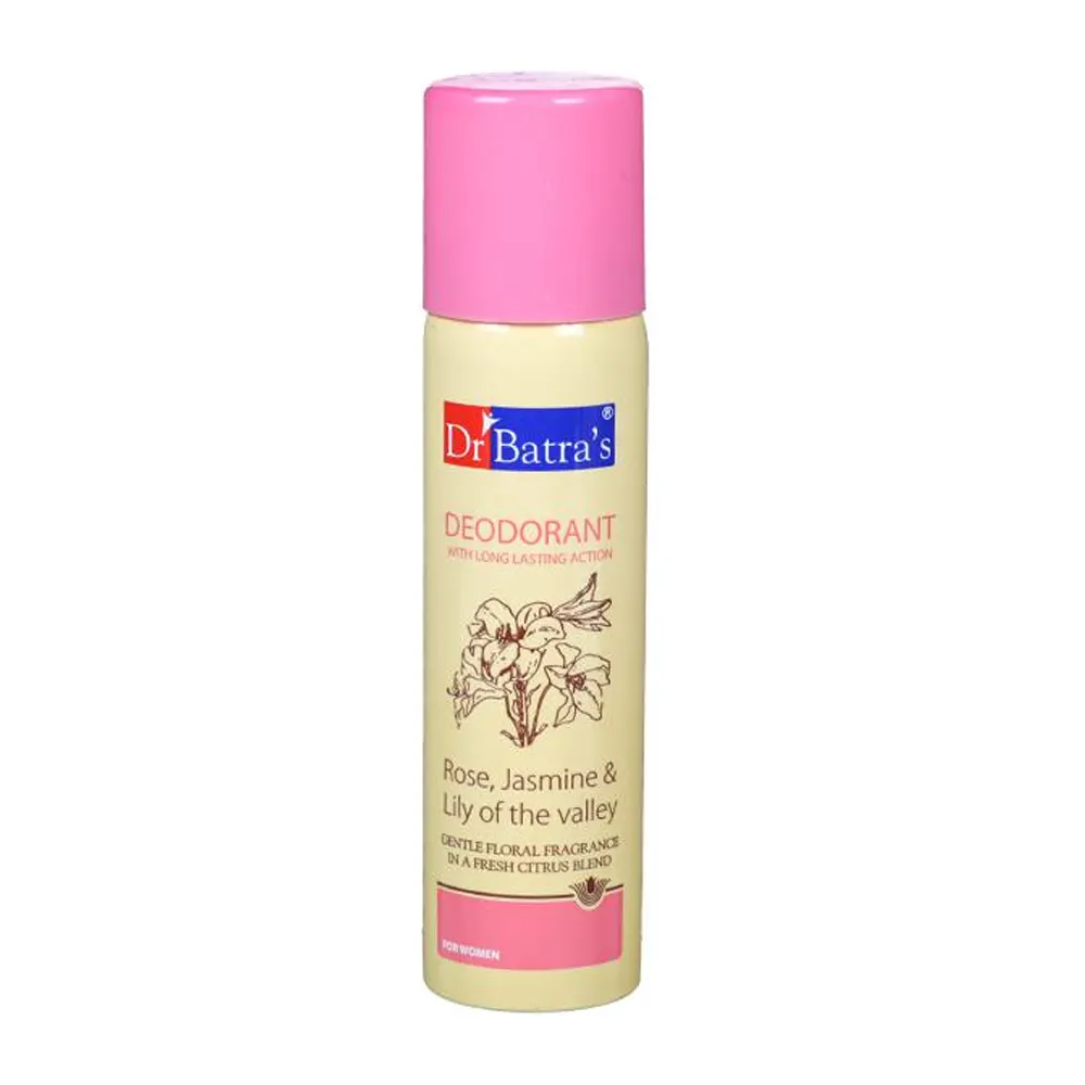 Dr Batra'S Rose Jasmine And Lily Of The Valley Deodorant With Long Lasting Action 150Ml
