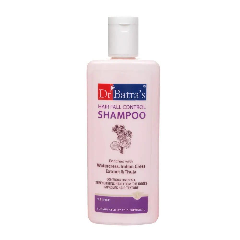 Dr Batra'S Hair Fall Shampoo Serum Enriched With Watercress Indian Cress Extract Heena Amla Extract And Thuja 200Ml