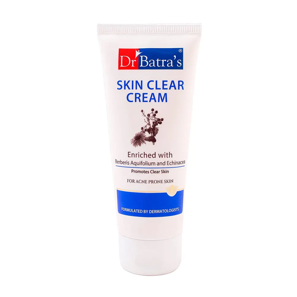 Dr Batra'S Skin Clear Cream Enriched With Berberis Aquifolium And Echinacea For Acne Prone Skin 100G