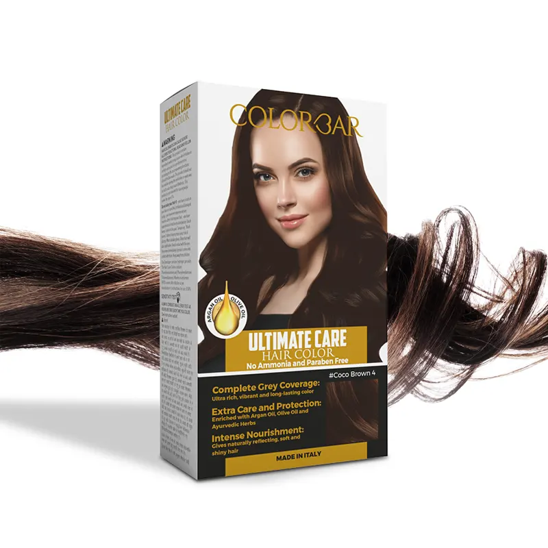 Colorbar Ultimate Care Hair Color 4 Coco Brown No Amoonia And Paraben Free 60Ml+60Ml+25Ml=145Ml
