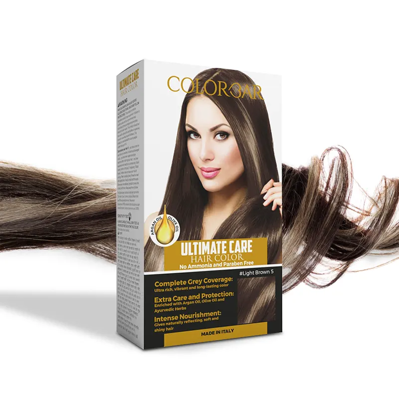 Colorbar Ultimate Care Hair Color 5 Light Brown No Amoonia And Paraben Free 60Ml+60Ml+25Ml=145Ml