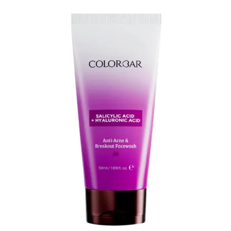 Colorbar Salicylic Acid + Hyaluronic Acid Anti Acne &Amp; Breakout Face Wash For All Skin Types 50G