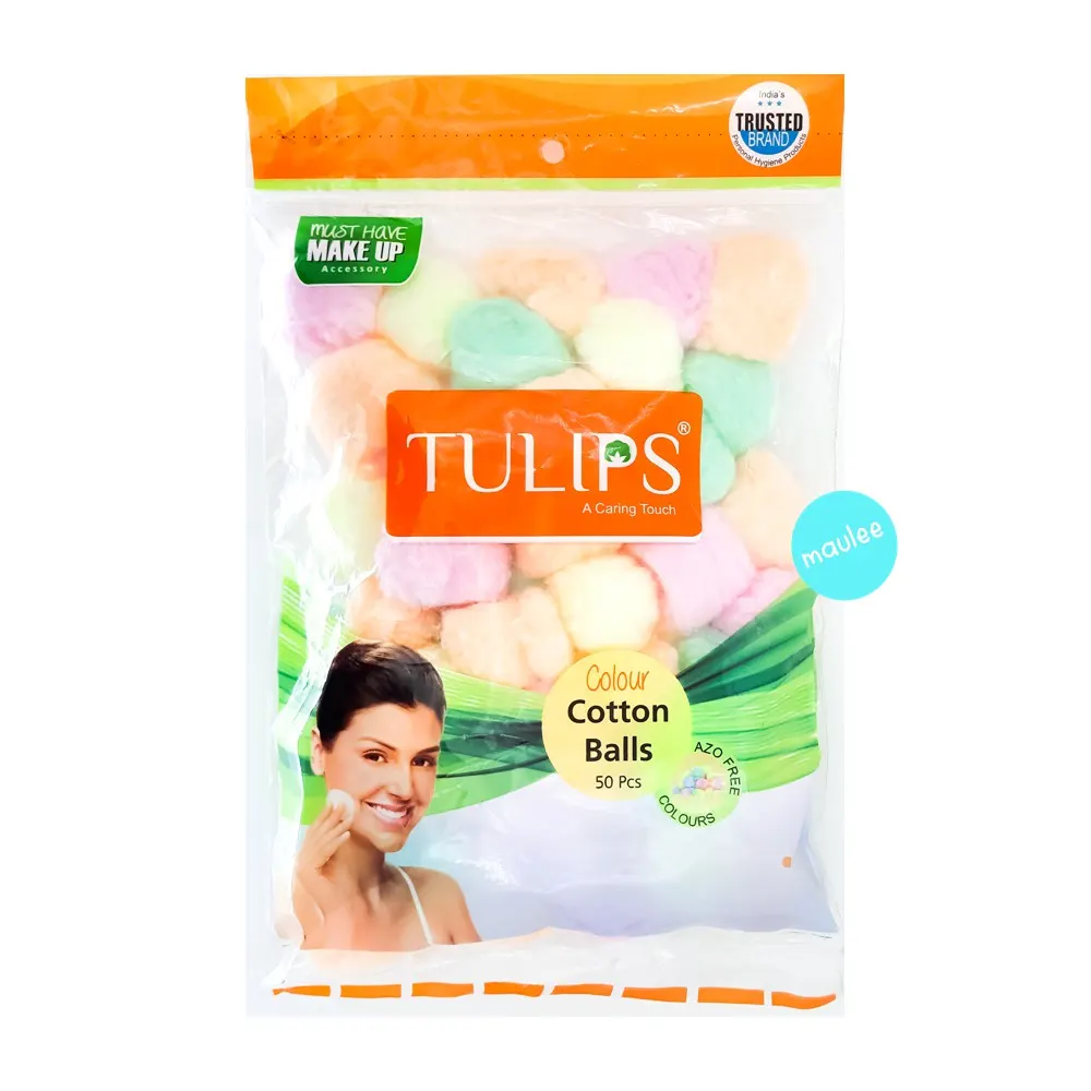 Tulips Make Up Colour Cotton Balls 50N