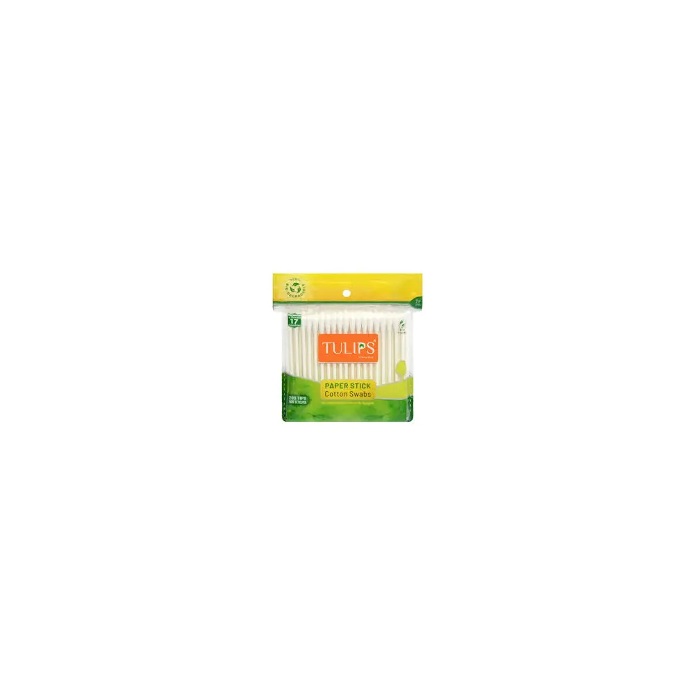 Tulips Paper Stick Cotton Swabs 200N