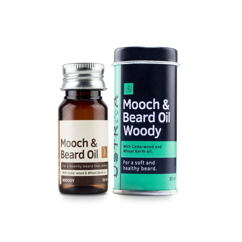 Ustraa Mooch And Beard Oil Woody 35Ml