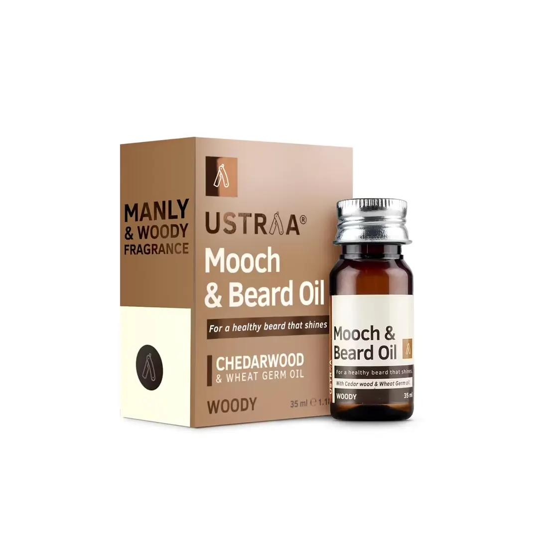 Ustraa Mooch And Beard Oil 35Ml