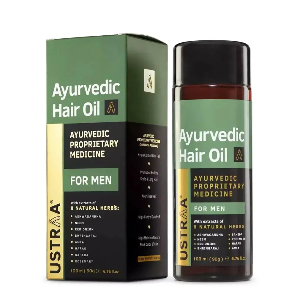 Ustraa Ayurvedic Hair Oil For Men 100Ml