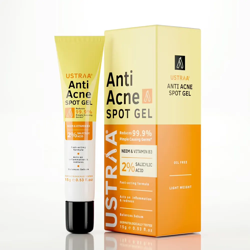 Ustraa Anti Acne Spot Gel Neem And Vitamin B3 2% Salicylic Acid 15Ml