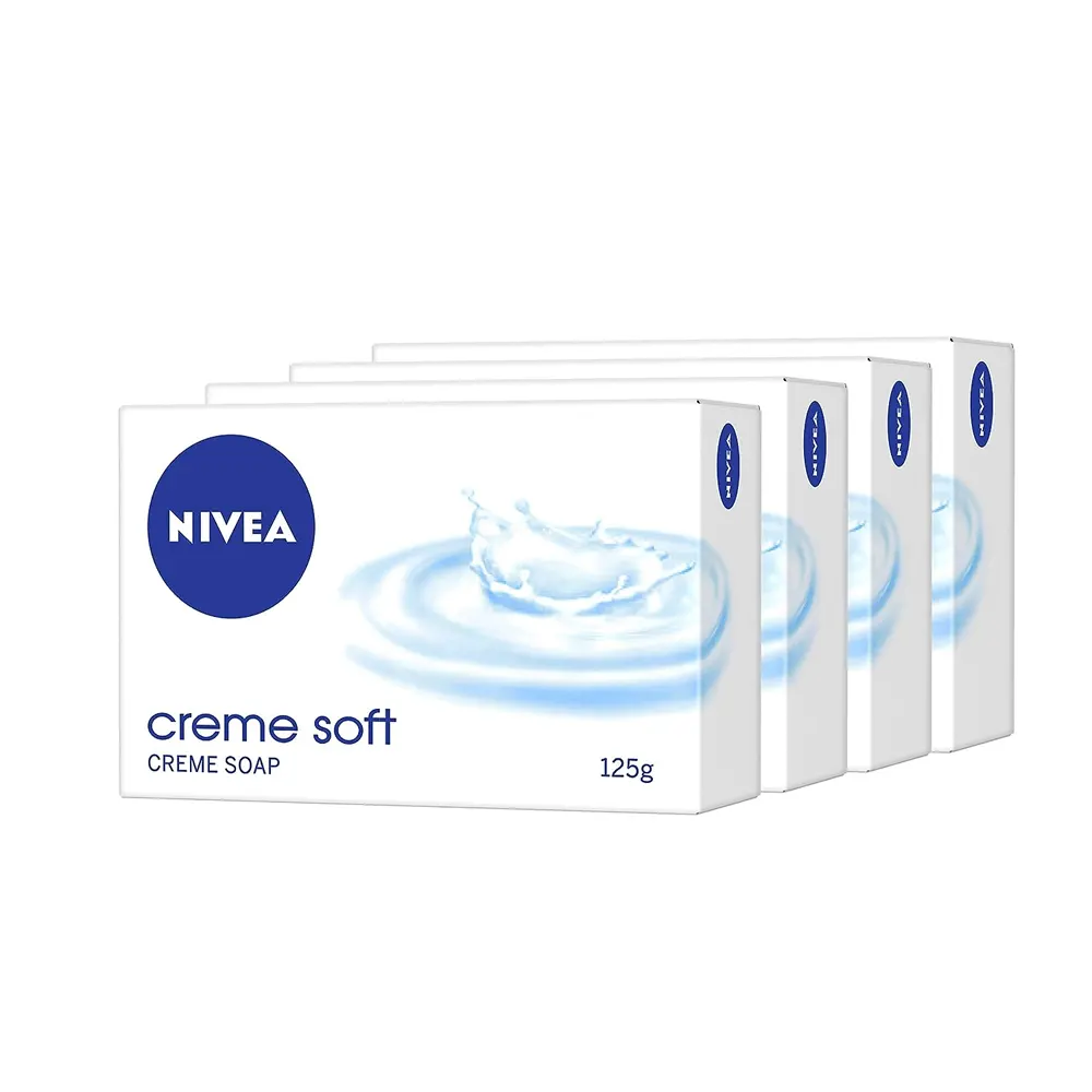 Nivea Creme Soft For Moisturised& Fresh Skin With Natural Almond Oil Creme Soap 125G