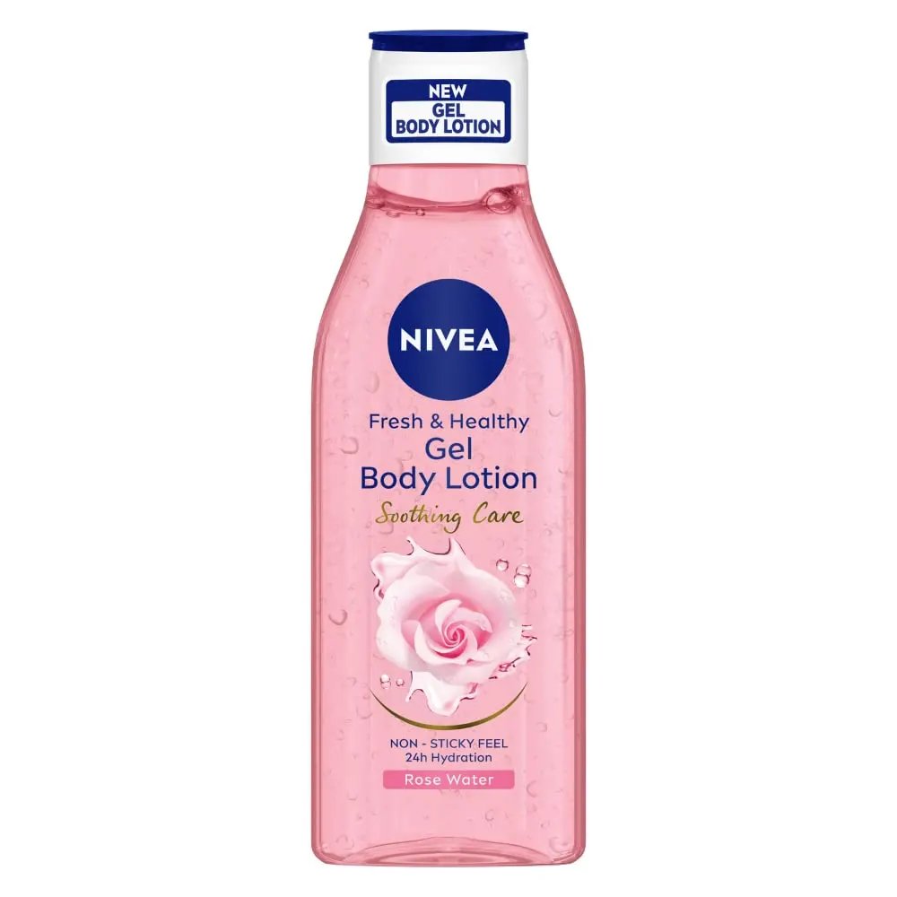 Nivea Fresh And Healthy Gel Body Lotion Soothing Care Rose Water 200Ml