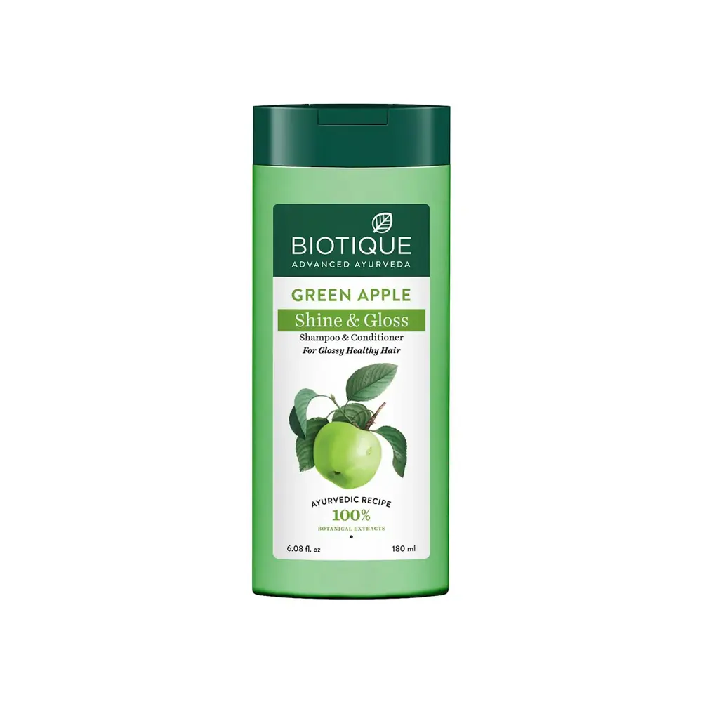 Biotique Bio Green Apple Fresh Daily Purifying Shampoo And Conditioner 75Ml