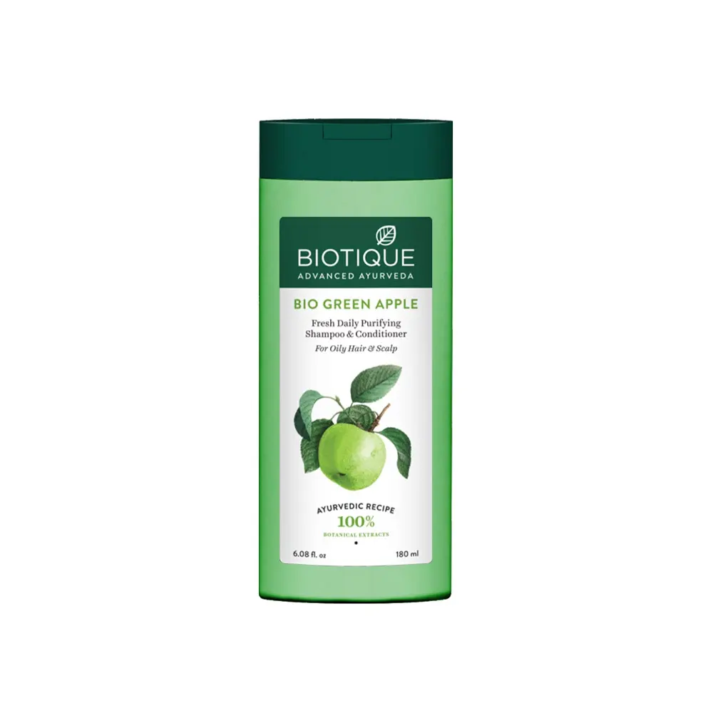Biotique Bio Green Apple Fresh Daily Purifying Shampoo And Conditioner 340Ml