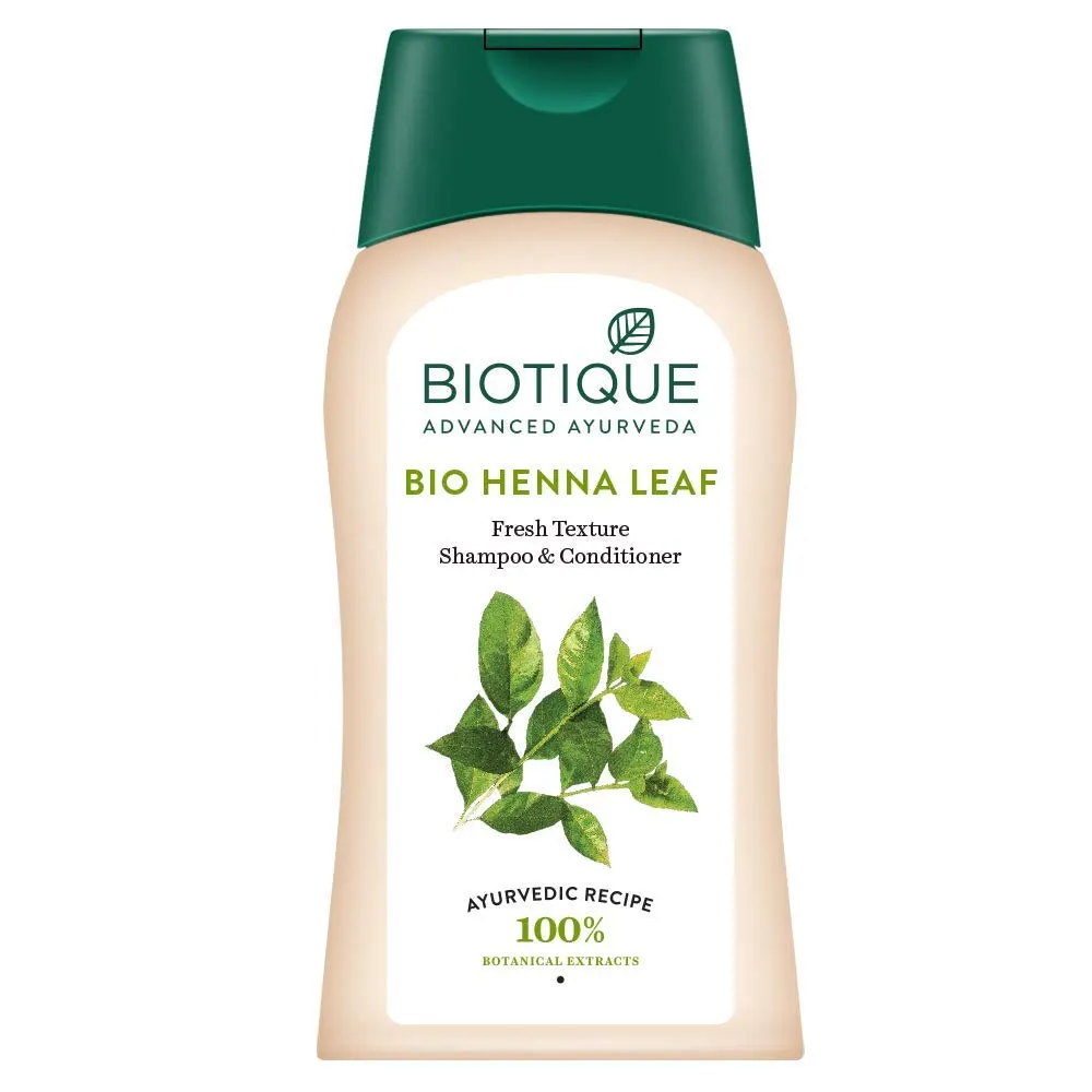 Biotique Bio Henna Leaf Fresh Texture Shampoo And Conditioner 180Ml