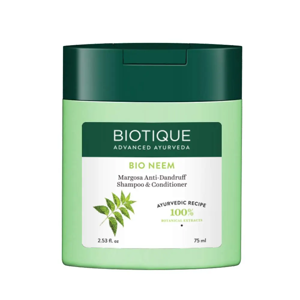 Biotique Bio Neem Margosa Anti-Dandruff Shampoo And Conditioner 75Ml
