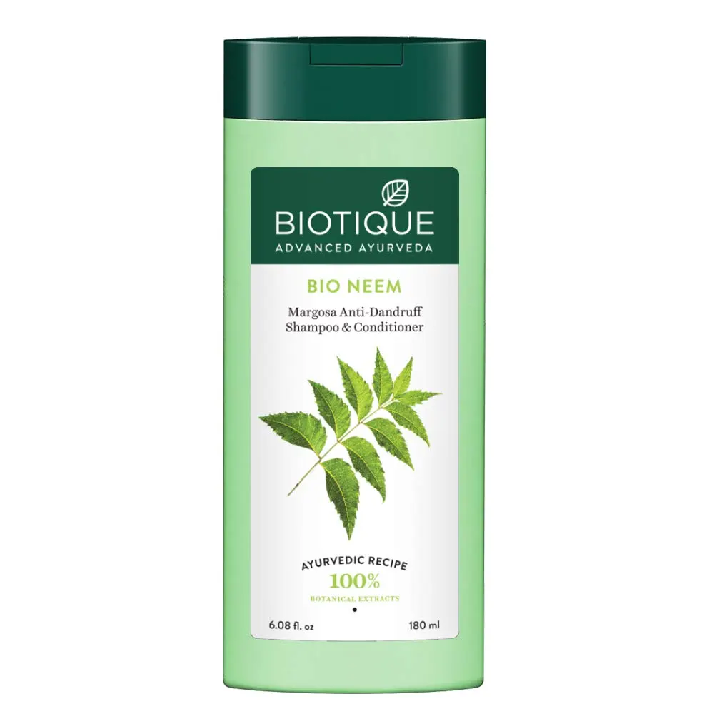 Biotique Bio Neem Margosa Anti-Dandruff Shampoo And Conditioner 180Ml