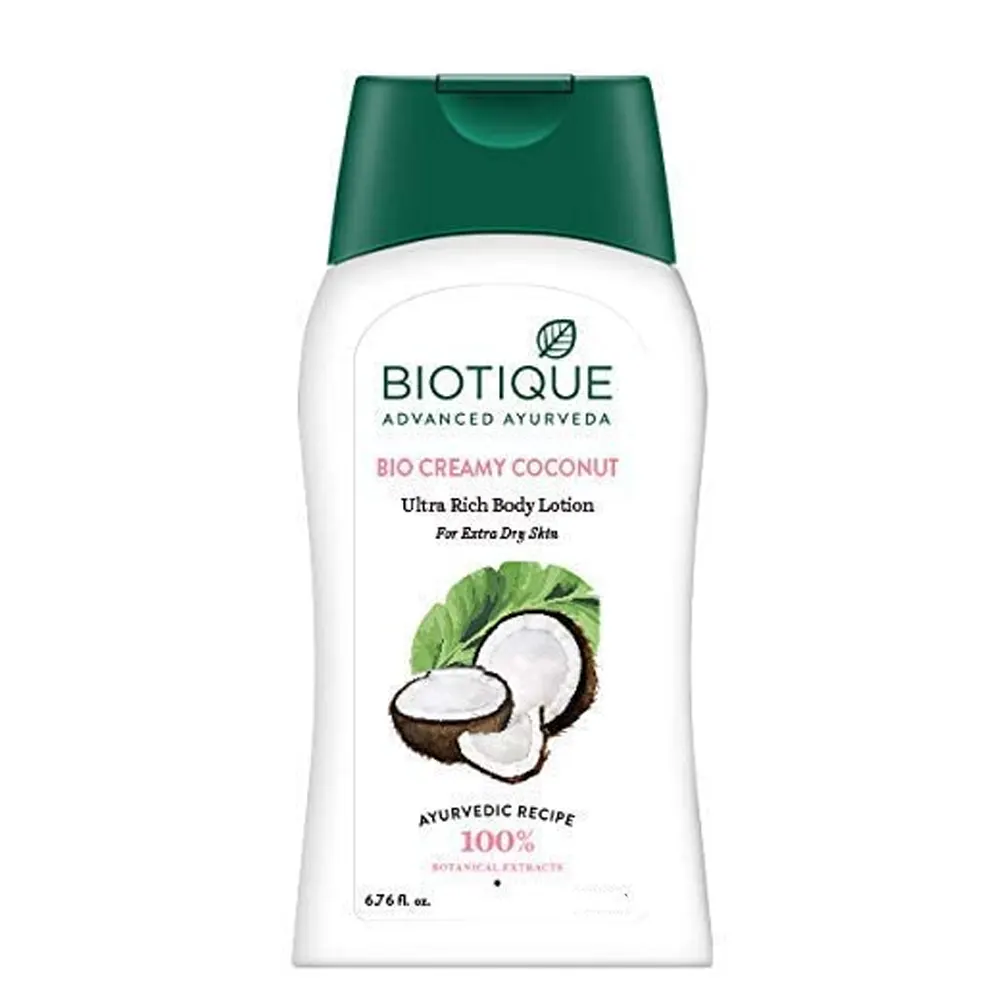 Biotiquie Bio Creamy Coconut Ultra Rich Body Lotion For Extra Dry Skin 120Ml