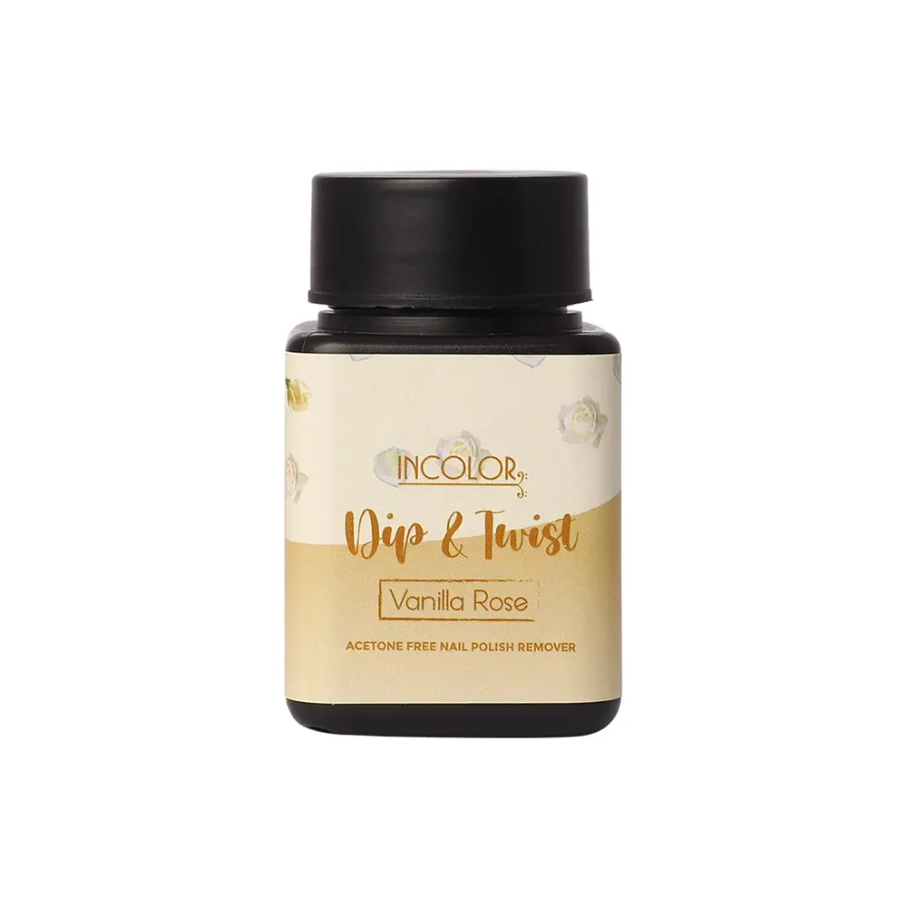 Incolor Dip & Twist Vanilla Rose Acetone Free Nail Polish Remover 80Ml