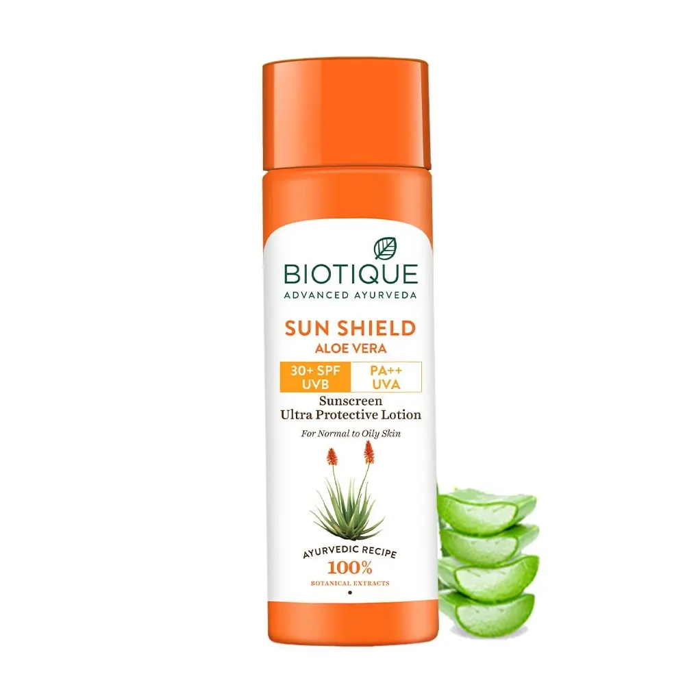 Biotique Advanced Ayurveda Sun Shield Aloe Vera Ultra Protective Lotion 120Ml