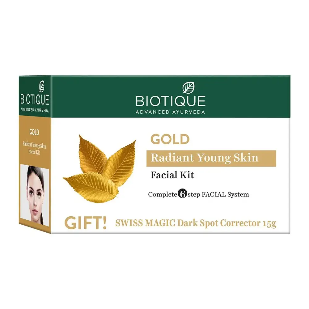 Biotique Advanced Ayurveda Gold Radiant Young Skin Facial Kit 65G