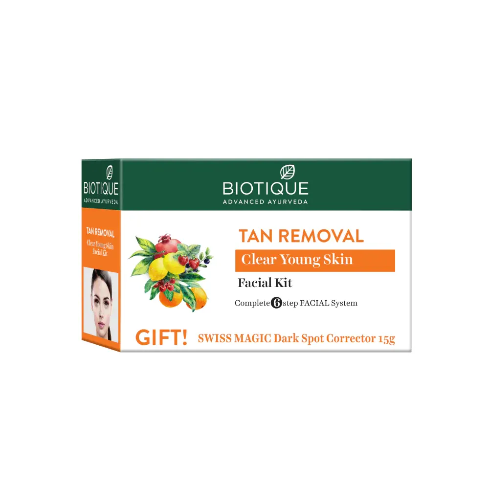 Biotique Advanced Ayurveda Tan Removal Clear Young Skin Facial Kit 1N