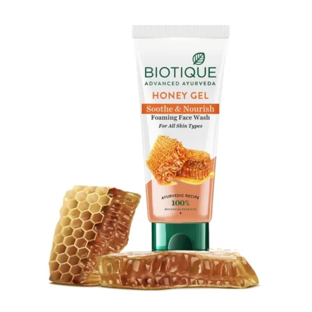 Biotique Advanced Ayurveda Honey Gel Soothe And Nourish Foaming Face Wash 100Ml