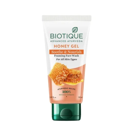 Biotique Advanced Ayurveda Honey Gel Soothe & Nourish Foaming Face Wash For All Skin Types 150G