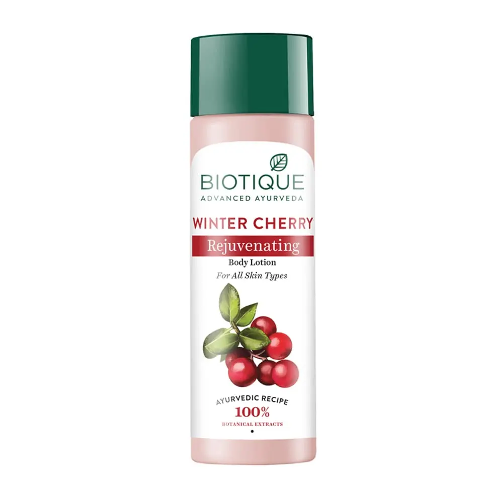 Biotique Advanced Ayurveda Winter Cherry Rejuvenating Body Lotion 190Ml