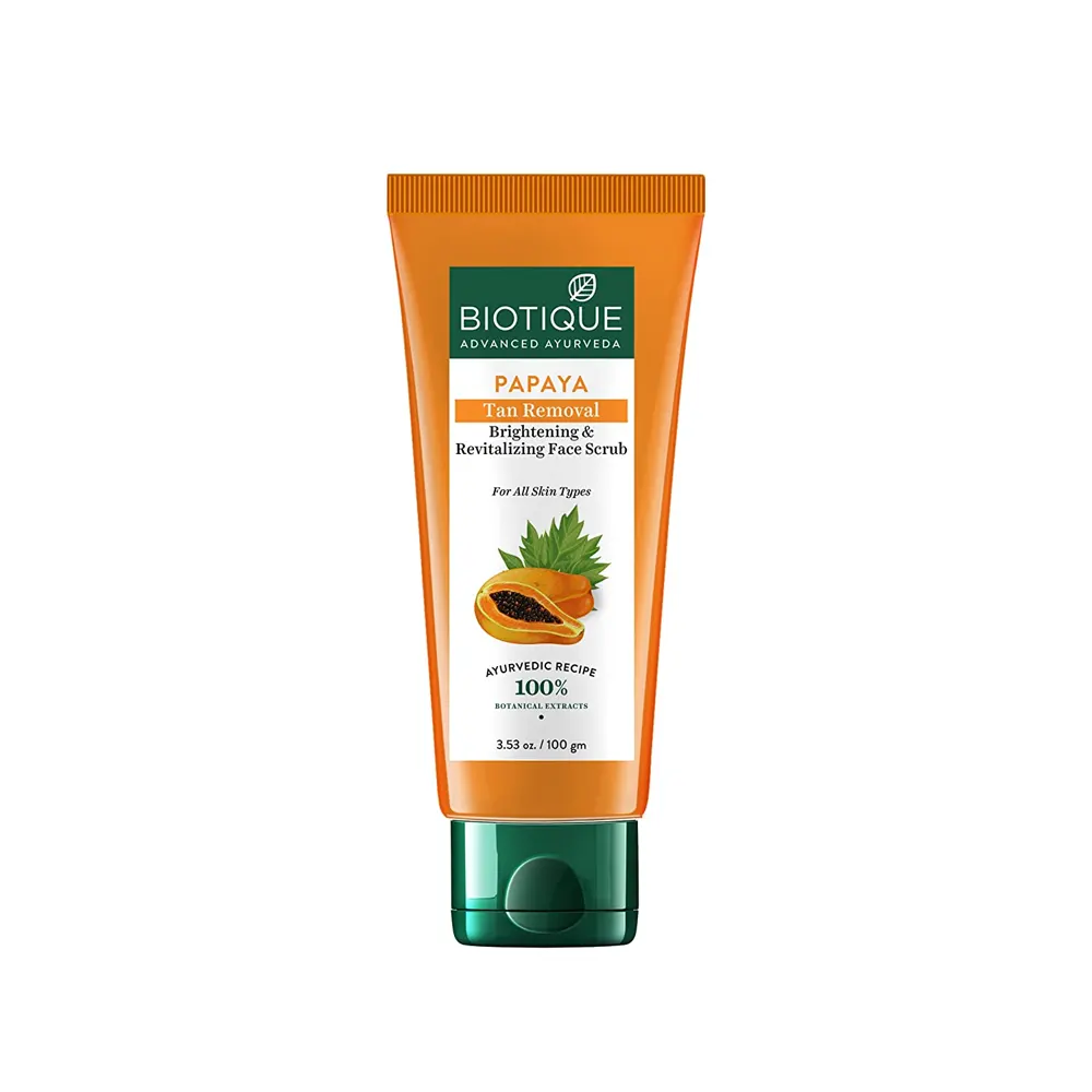 Biotique Advanced Papaya Tan Removal Brightening Face Scrub 100G