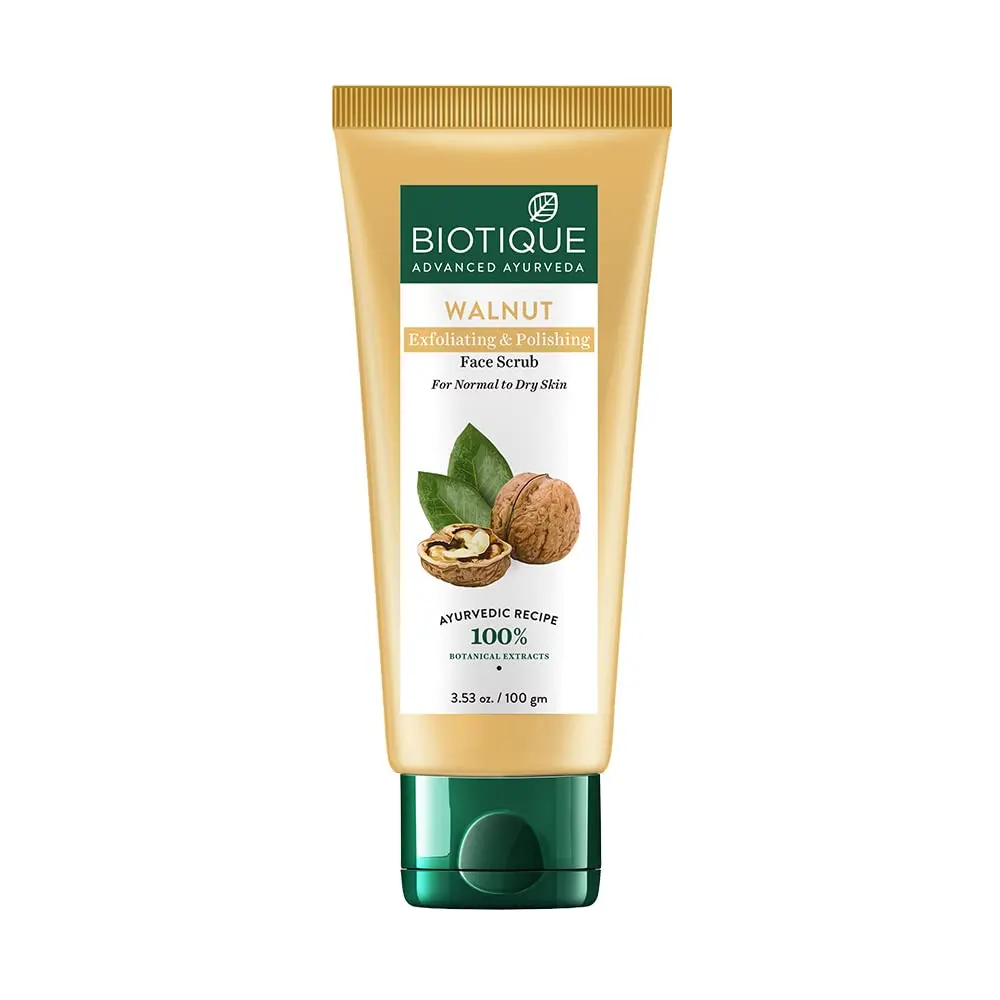 Biotique Advanced Ayurveda Walnut Exfoliating & Polishing Face Scrub 100G