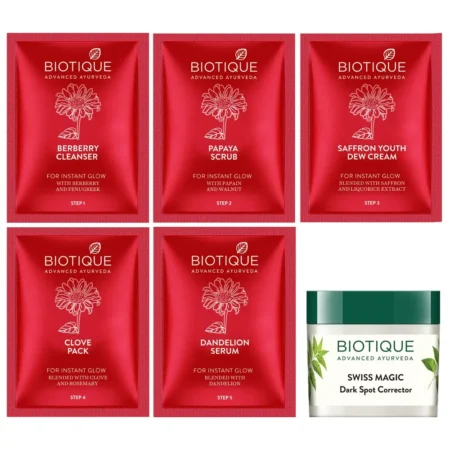 Biotique Advanced Ayurveda Party Ready Instant Glow Facial Kit 65G