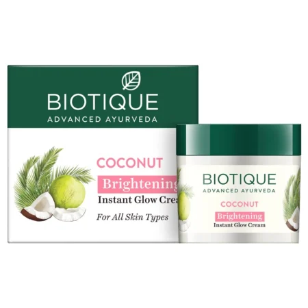Biotique Advanced Ayurveda Coconut Brightening Instant Glow Cream 50G