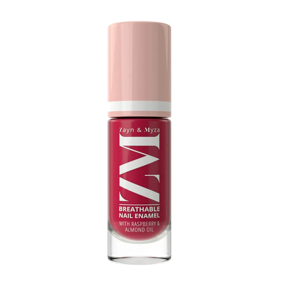 Zayn And Myza Breathable Nail Enamel With Raspberry And Almond Oil 002 Strawberry Jelly 6Ml
