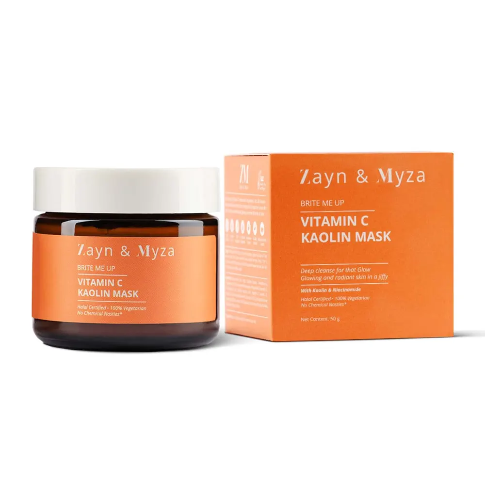 Zayn And Myza Brite Me Up Vitamin C Kaolin Mask 50G