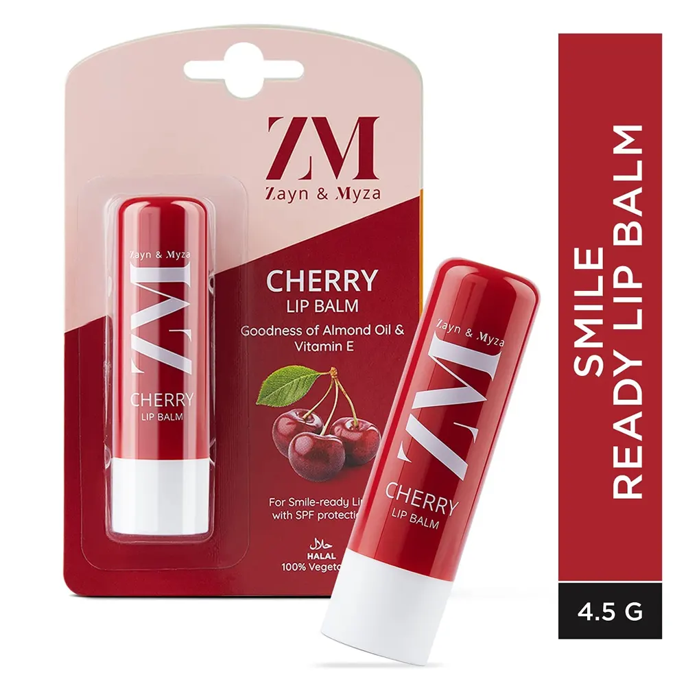 Zayn And Myza Cherry Lip Balm Goodness Of Almond Oil And Vitamin E 4.5G