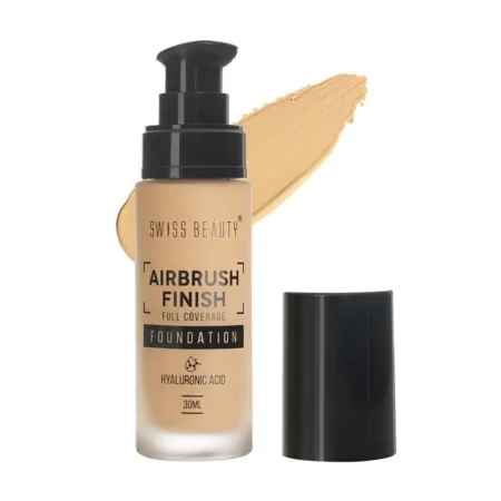 SWISS BEAUTY AIRBRUSH FINISH FULL COVERAGE FOUNDATION 02 FAIR IVORY 30ML
