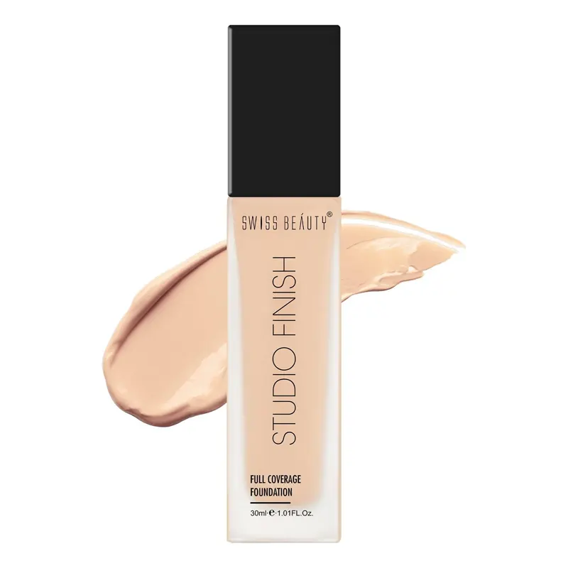 Swiss Beauty Studio Finish Full Coverage Foundationn 01 Ivory Rose 30Ml