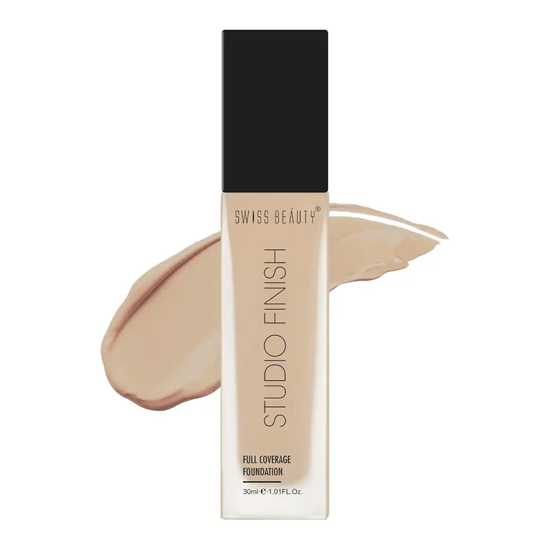 Swiss Beauty Studio Finish Full Coverage Foundationn 03 Natural Beige 30Ml