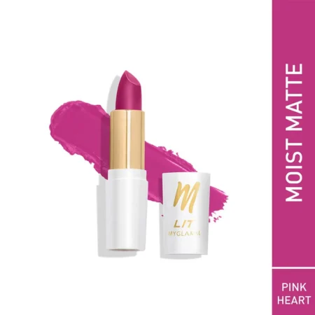 Myglamm Lit Moist Matte Lipstick L10 Pink Heart 4.2G