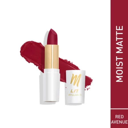 Myglamm Lit Moist Matte Lipstick L01 Red Avenue 4.2G