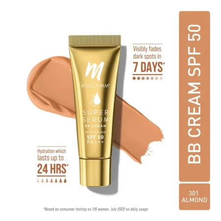 Myglamm Super Serum Bb Cream Spf 50 301 Almond 30G
