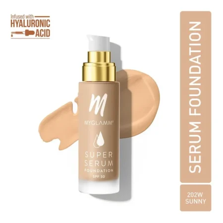 Myglamm Super Serum Foundation With Hyaluronic Acid 202W Sunny Spf30 33G