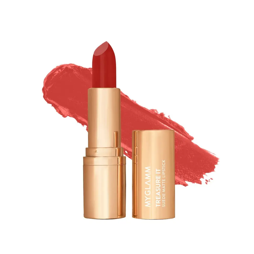 Myglamm Treasure It Suede Matte Lipstick Tl 01 French Kiss 4.2G