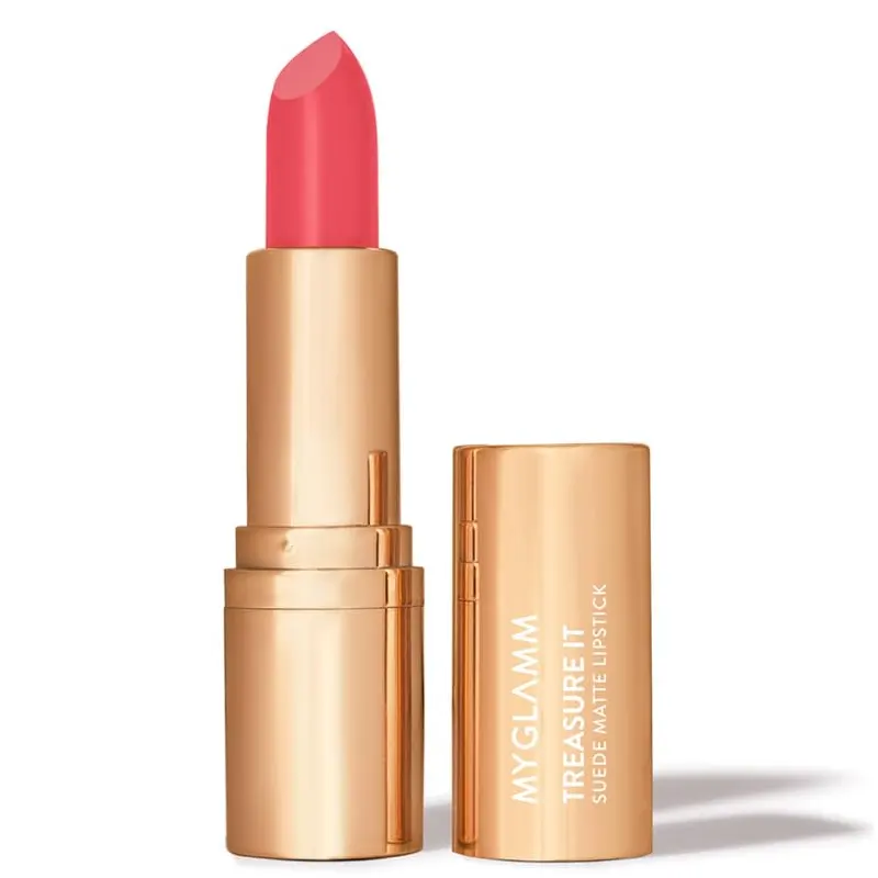 Myglamm Treasure It Suede Matte Lipstick Tl 10 Love Blush 4.2G