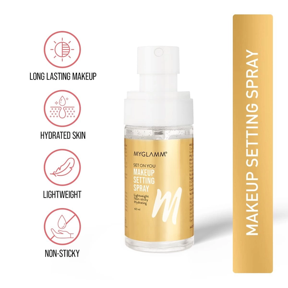 Myglamm Makeup Setting Spray Lightweight Non-Sticky Hydrating 60Ml